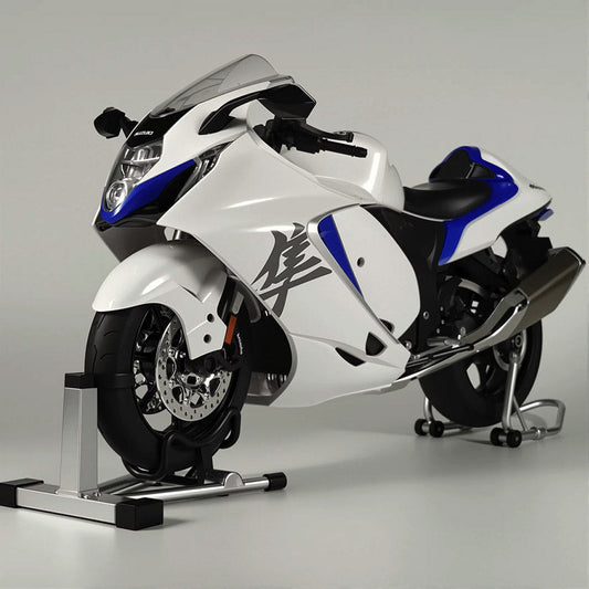 Suzuki Hayabusa GSX-1300R 1:6 - Miniatura interativa de colecionador com controle remoto