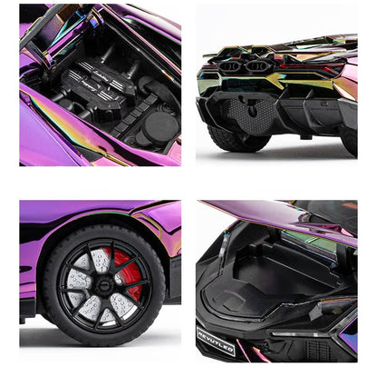 Lamborghini Revuelto 1:24 com Escapamento em Spray