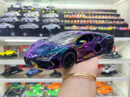Lamborghini Revuelto 1:24 em Cores Metálicas