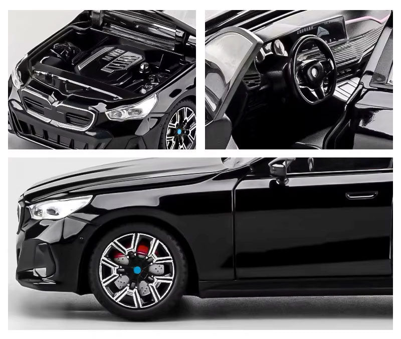 BMW i5 M60 — Miniatura em Escala 1:24 com Funções Interativas