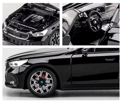BMW i5 M60 — Miniatura em Escala 1:24 com Funções Interativas