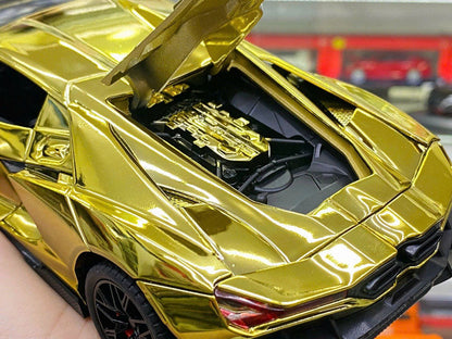 Lamborghini Revuelto 1:24 em Cores Metálicas