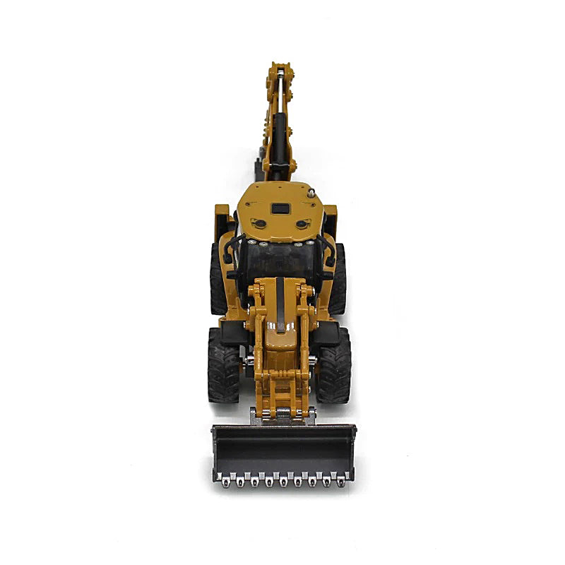 Miniatura de Retroescavadeira em Metal HUINA