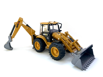 Miniatura de Retroescavadeira em Metal HUINA