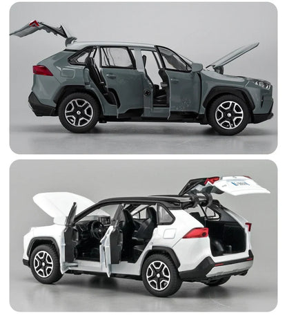 Toyota RAV4 – Miniatura 1:32 com Luzes e Sons