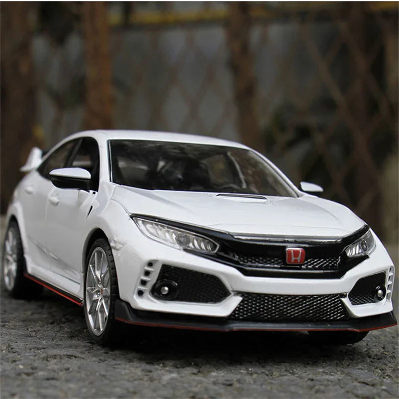 Honda Civic Type R - Miniatura 1:24 com Som e Luz