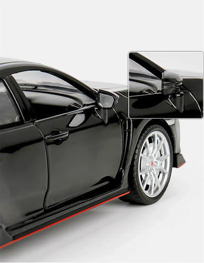 Honda Civic Type R - Miniatura 1:24 com Som e Luz