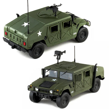 Humvee Militar KDW – Miniatura 1:18 de Alta Precisão