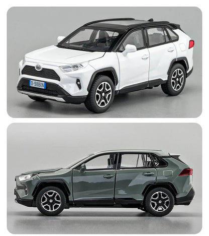 Toyota RAV4 – Miniatura 1:32 com Luzes e Sons