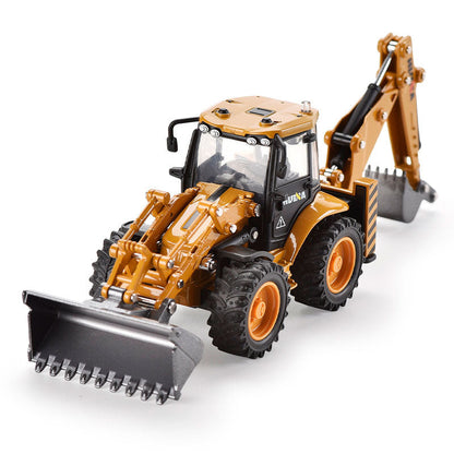 Miniatura de Retroescavadeira em Metal HUINA