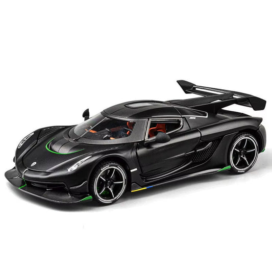 Koenigsegg Jesko 1:24 – Miniatura de Luxo com Iluminação e Som