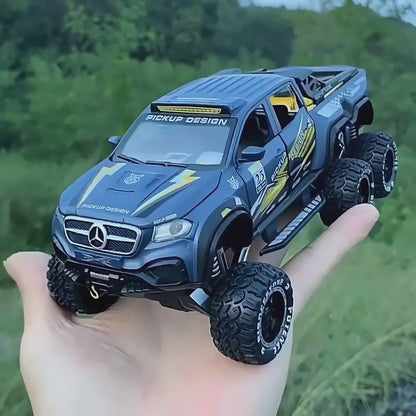 Mercedes X-Class Custom 6x6 OFF-ROAD em Escala 1:28