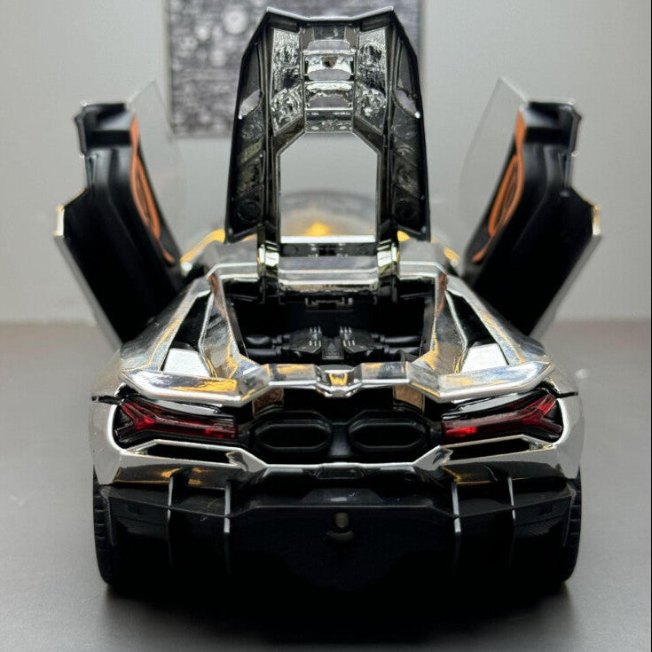 Lamborghini Revuelto 1:24 com Escapamento em Spray