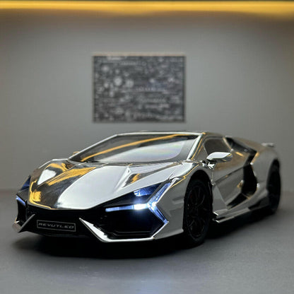Lamborghini Revuelto 1:24 com Escapamento em Spray